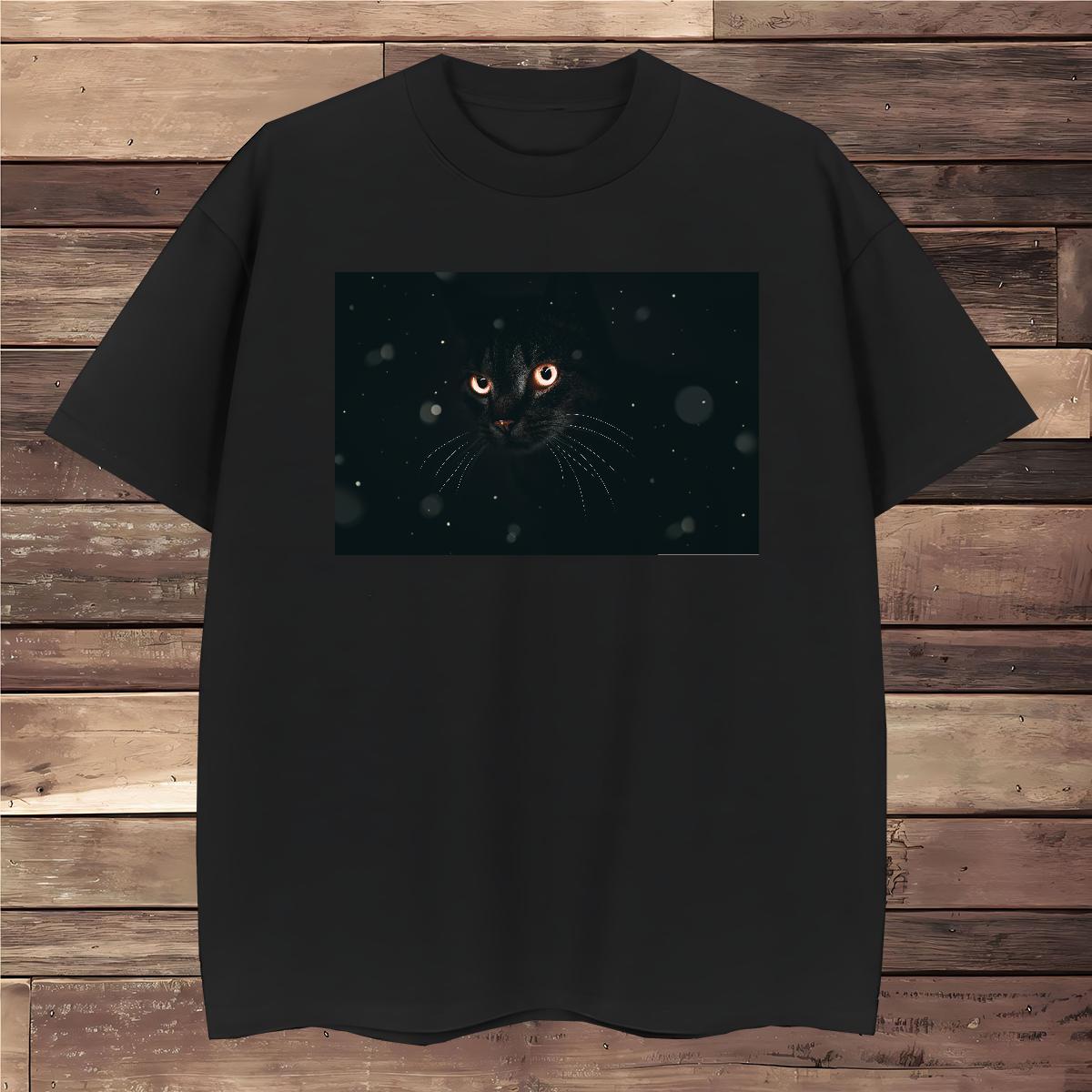 Men T Shirts 230g Cotton cat Street wear Hip Hop Short Sleeve O-Neck Customized Men Clothes T-Shirt Wholesale Soft Polos