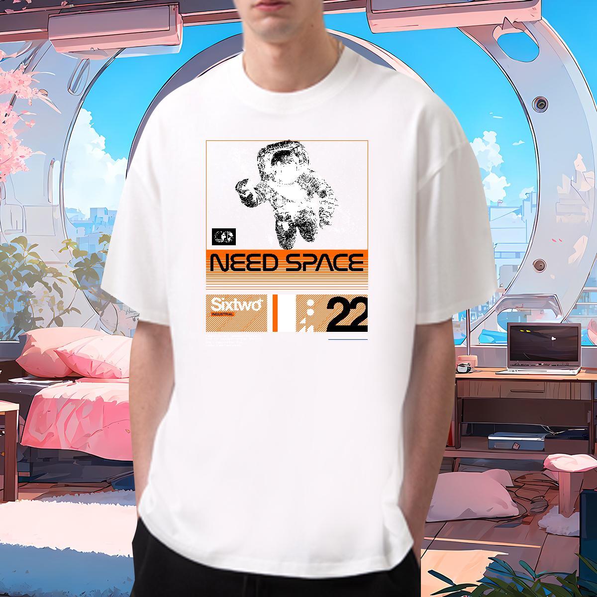 T Shirt For Man 230g 100% Cotton universe Spring Summer O-Neck Short Sleeve Customized Print Men Clothes T-Shirt New Arrival Soft Top Tees