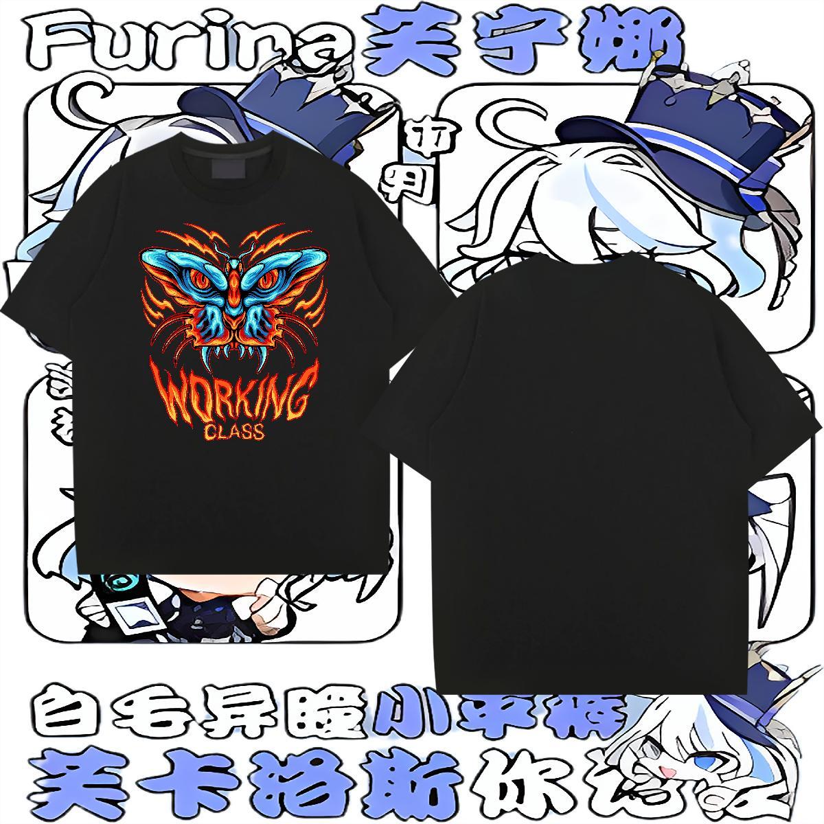 DIY T-Shirts for Men 230g Pure Cotton Butterfly Street wear Hip Hop Tees O Neck Short Sleeves Designer Couples T Shirts DIY Anime