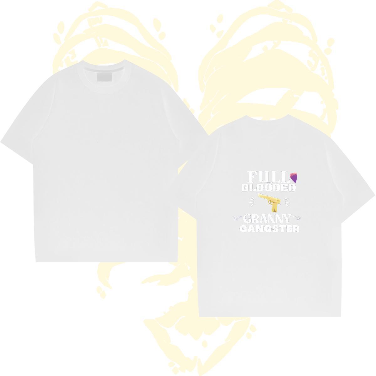 Free Shipping Tshirt for Man Woman 230g Cotton gun T Shirts Men Spring Summer Breathable Short Sleeve Oversized Fashion New Tops Tees