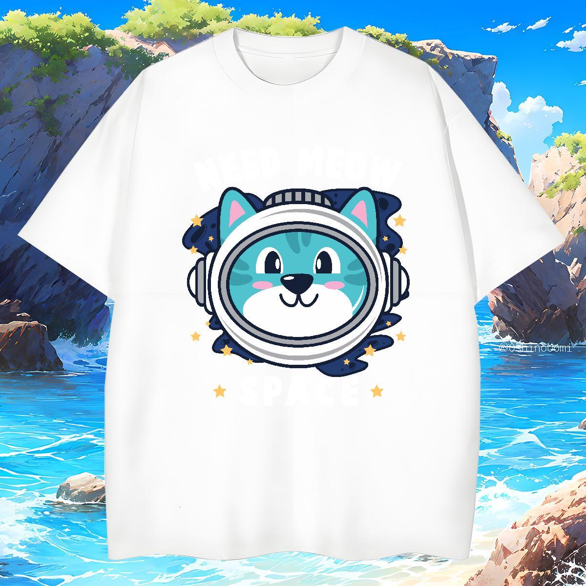 Mens T Shirts 230g Pure Cotton cute Street Wear Breathable Soft Custom Cartoon Men Tees Fashion New Popular Tshirts