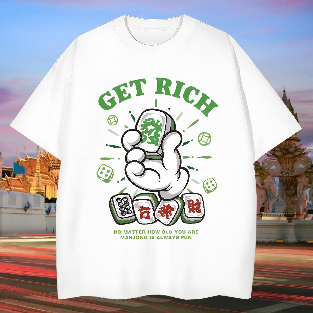 Men T Shirts 230g Pure Cotton Chinese Hip Hop Short Sleeve Soft DIY Printed Tshirt for Man Woman 2024 Summer High Quality Tshirts