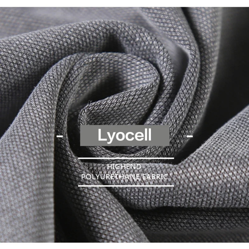 S5XL 6StyleMens Loose Jeans Summer Soft Lyocell Thin Fabric Straight Pants Drawstring Elastic Waist Korea Casual TrousersY2K 240806