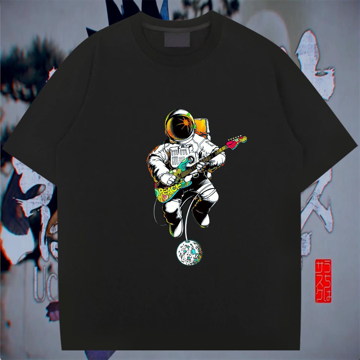 Popular Couples T Shirts 230g Pure Cotton Anime Printing Street Custom Anime O Neck Short Sleeves Stylist T Shirts Men Wear