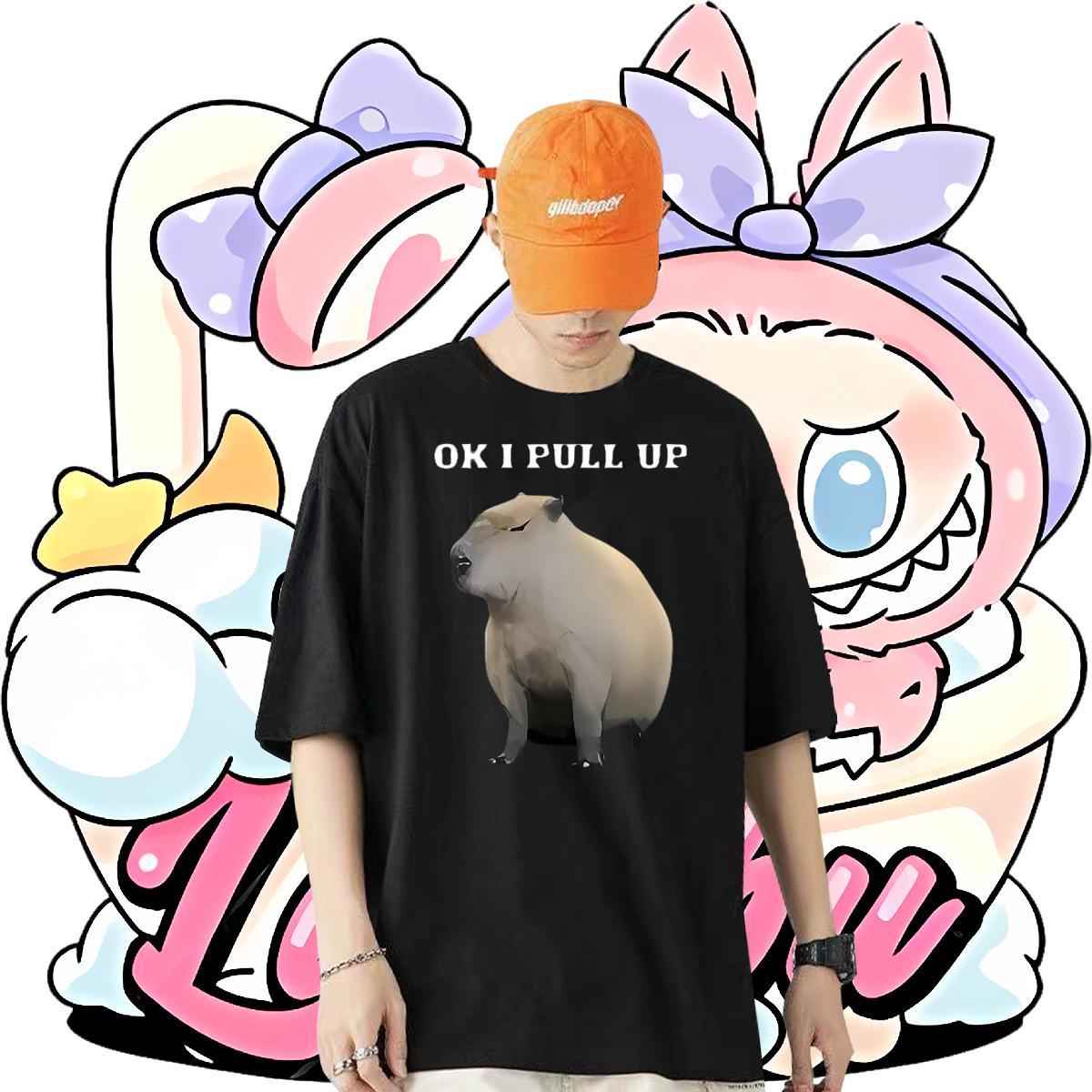 New T shirt 100% Cotton 230g mouse Beach Tees Crew Neck Breathable Loose Fit Tshirt for Man Woman Skull