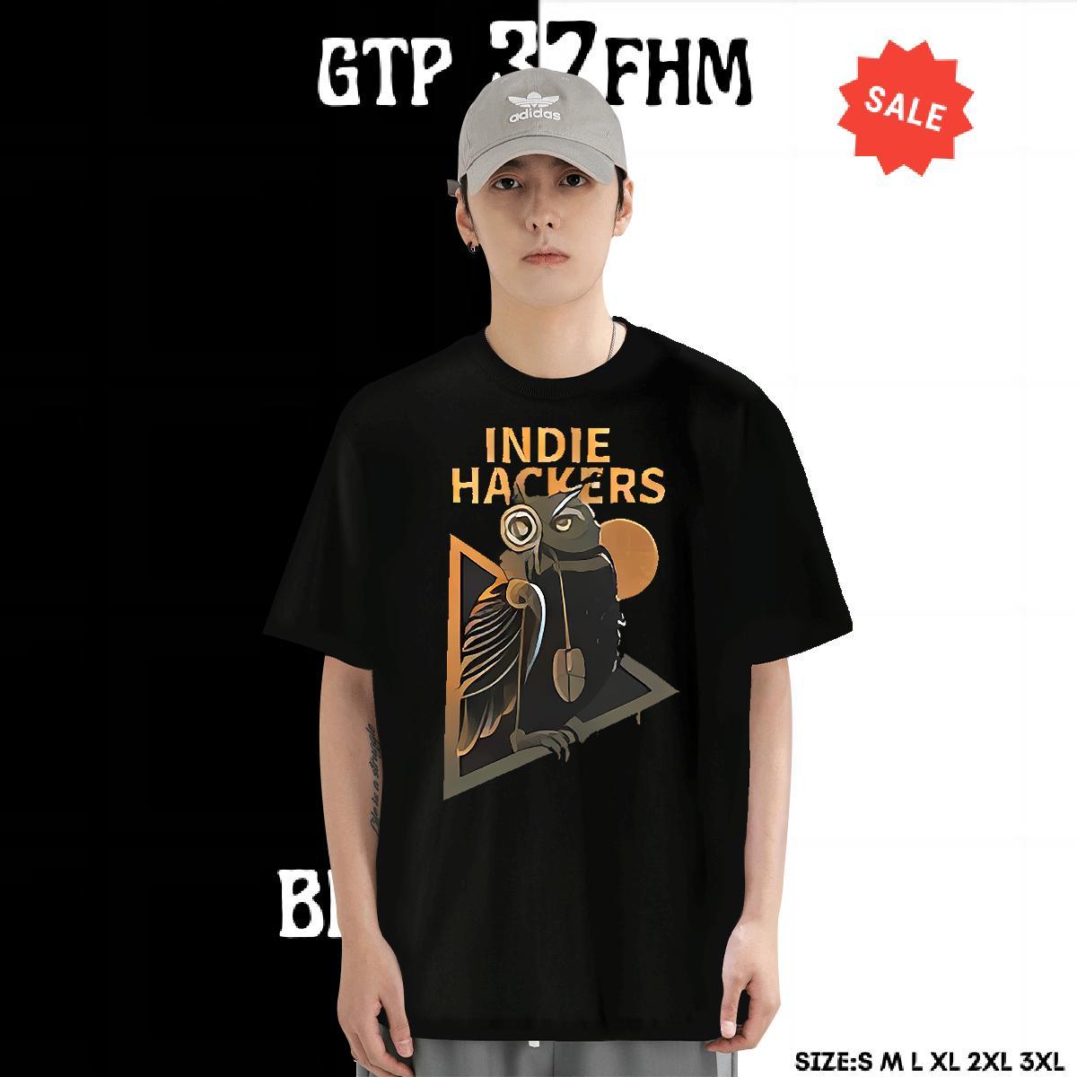 Loose Men Tops Tees 230g Pure Cotton Sports Casual Owl Custom Print Plus Size Short Sleeve O-Neck Fashion Designer T-Shirts for Men Polos