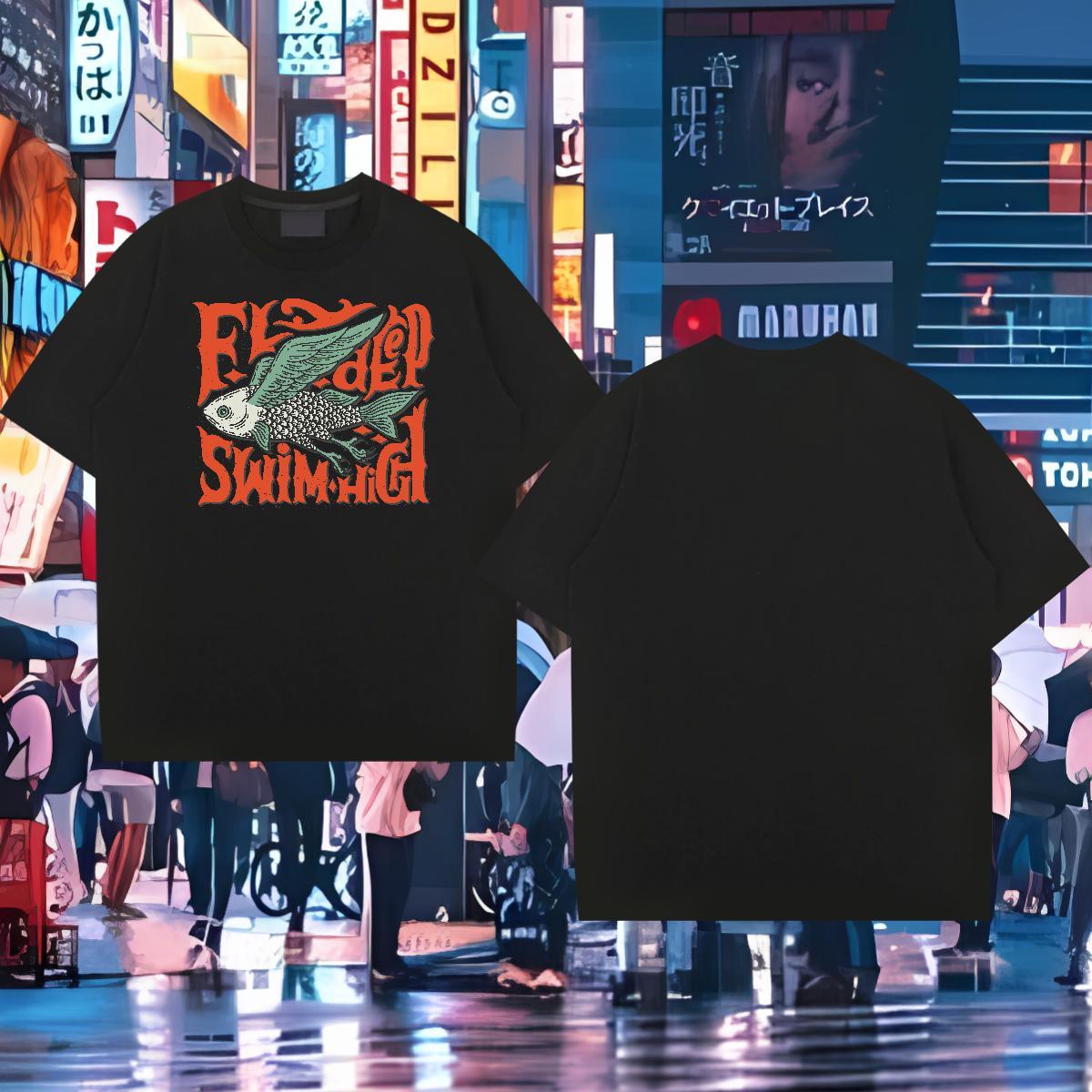 DIY Customized Man T Shirts 100% Cotton 230g Summer Casual Clothes Crew Neck High Quality Men Tees Black White