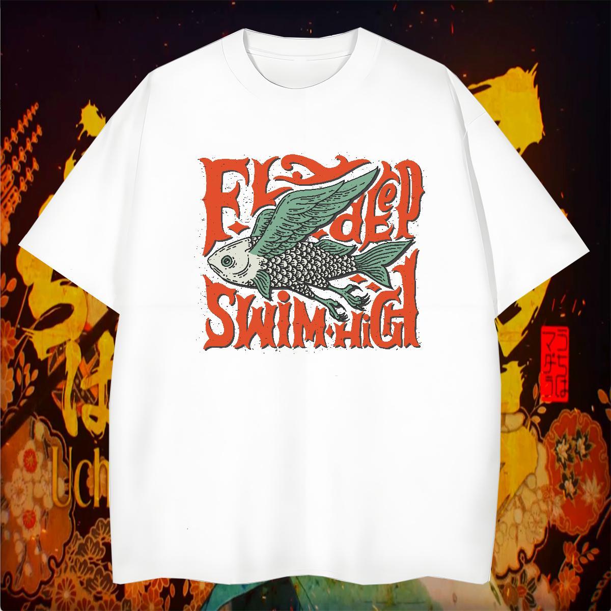 T Shirts Men 230g Pure Cotton Anime Printing Street Round Neck Short Sleeve Oversized 4XL Couples T Shirts 2024 DIY Classic Top Tees