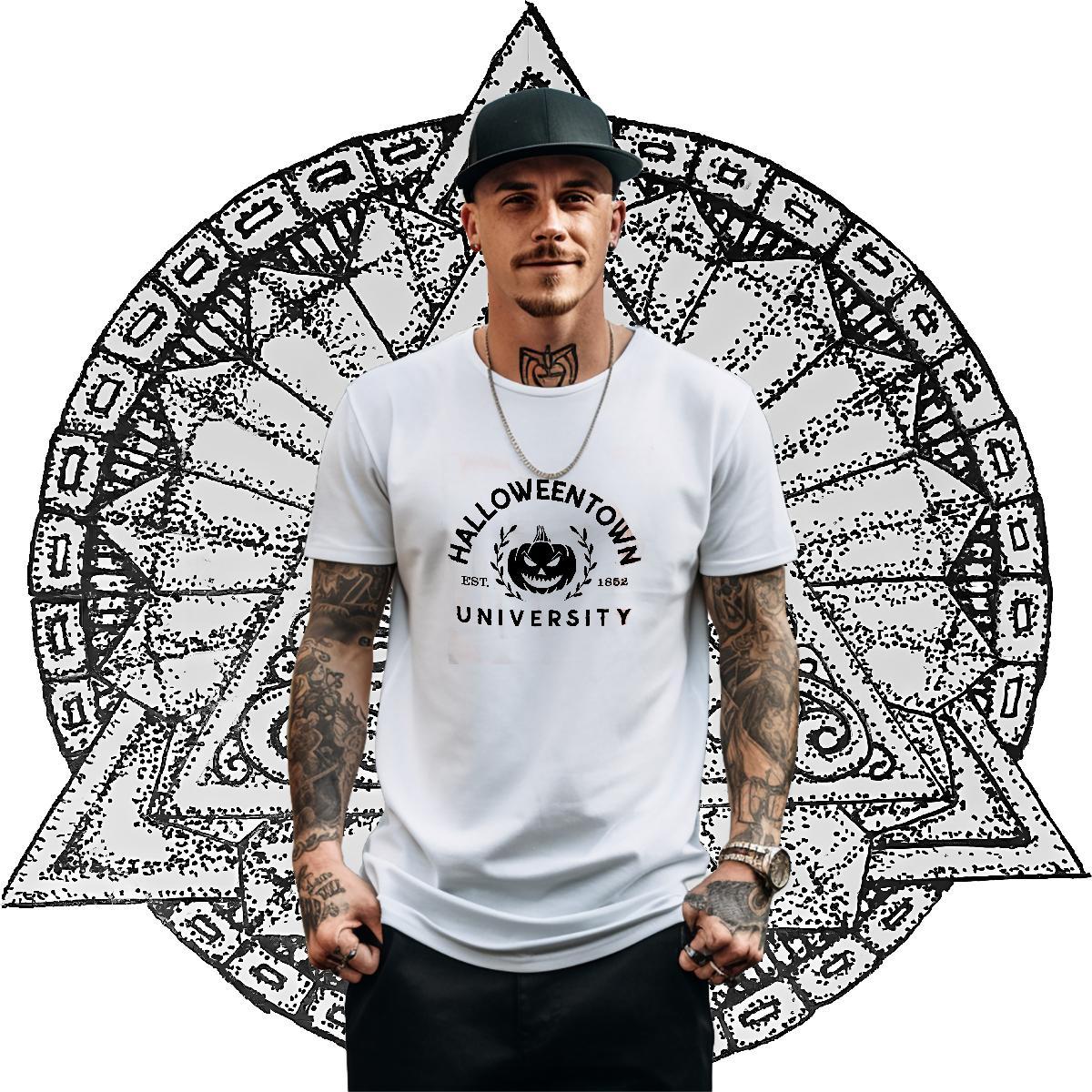 Casual New T shirt 230g 100% Cotton pumpkin Street wear Hip Hop Tees Crew Neck Breathable Cool Design Couples T Shirts Customized