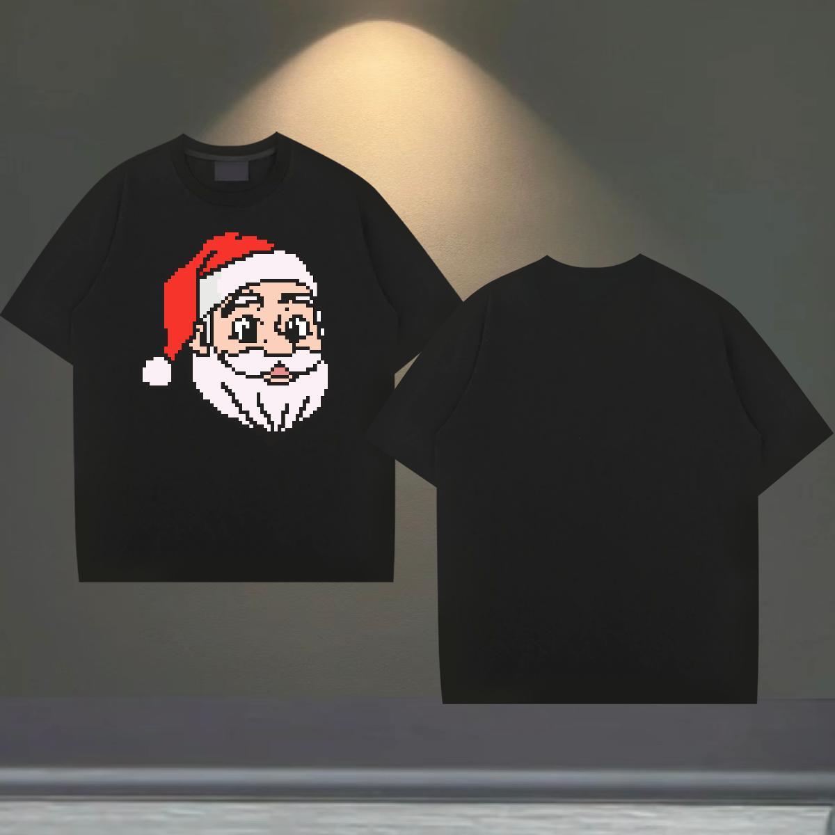 2024 DIY T shirt 230g Cotton painting Casual Tees Shirts Crew Neck Cool Tshirts Anime Print