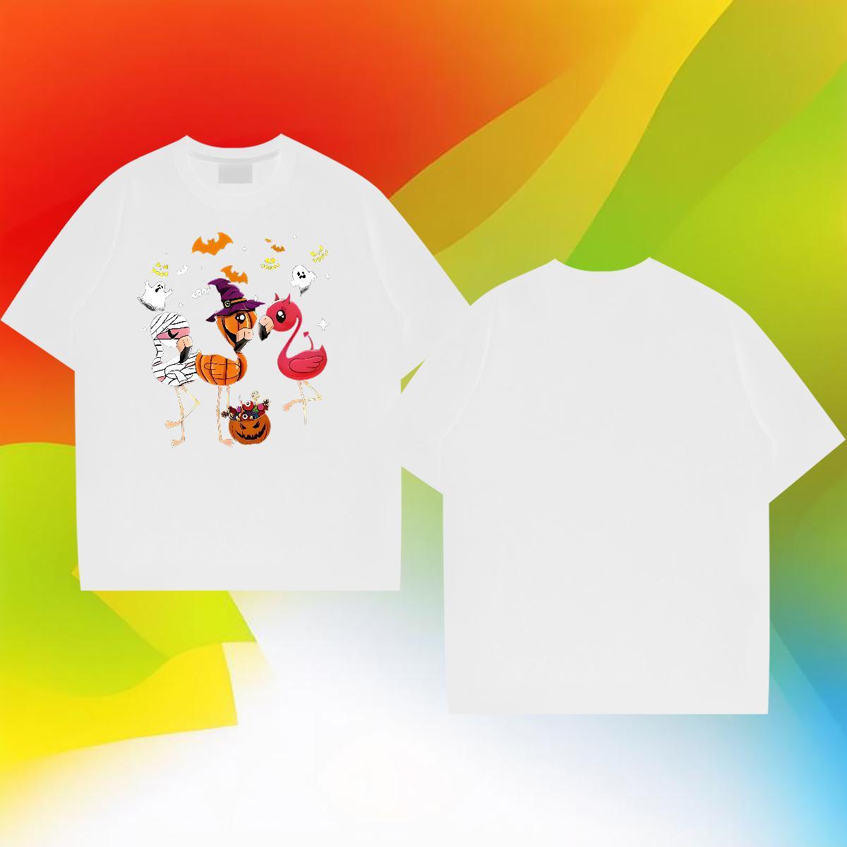 2024 Designer Men T Shirts 100% Cotton 230g pumpkin Sport Tee Shirt O-Neck Short Sleeve Cool Design Men Clothes T-Shirt Anime