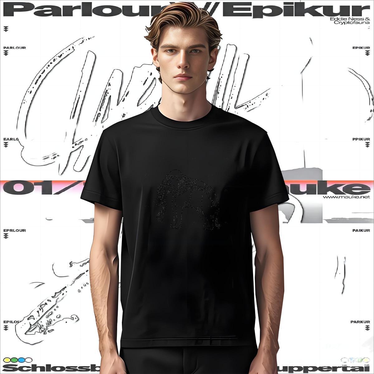 T Shirts Men 230g Pure Cotton elephant Home Outdoor Round Neck Short Sleeve Asian Size Tshirt for Man Woman Fashion New Loose Fit Tops