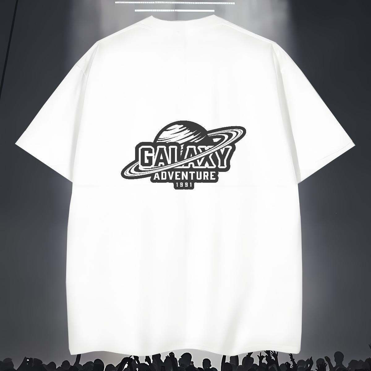 Mens T Shirts 230g Pure Cotton universe Beach Breathable Crew Neck Custom Anime Couples T Shirts 2024 Designer TOP Quality Tops