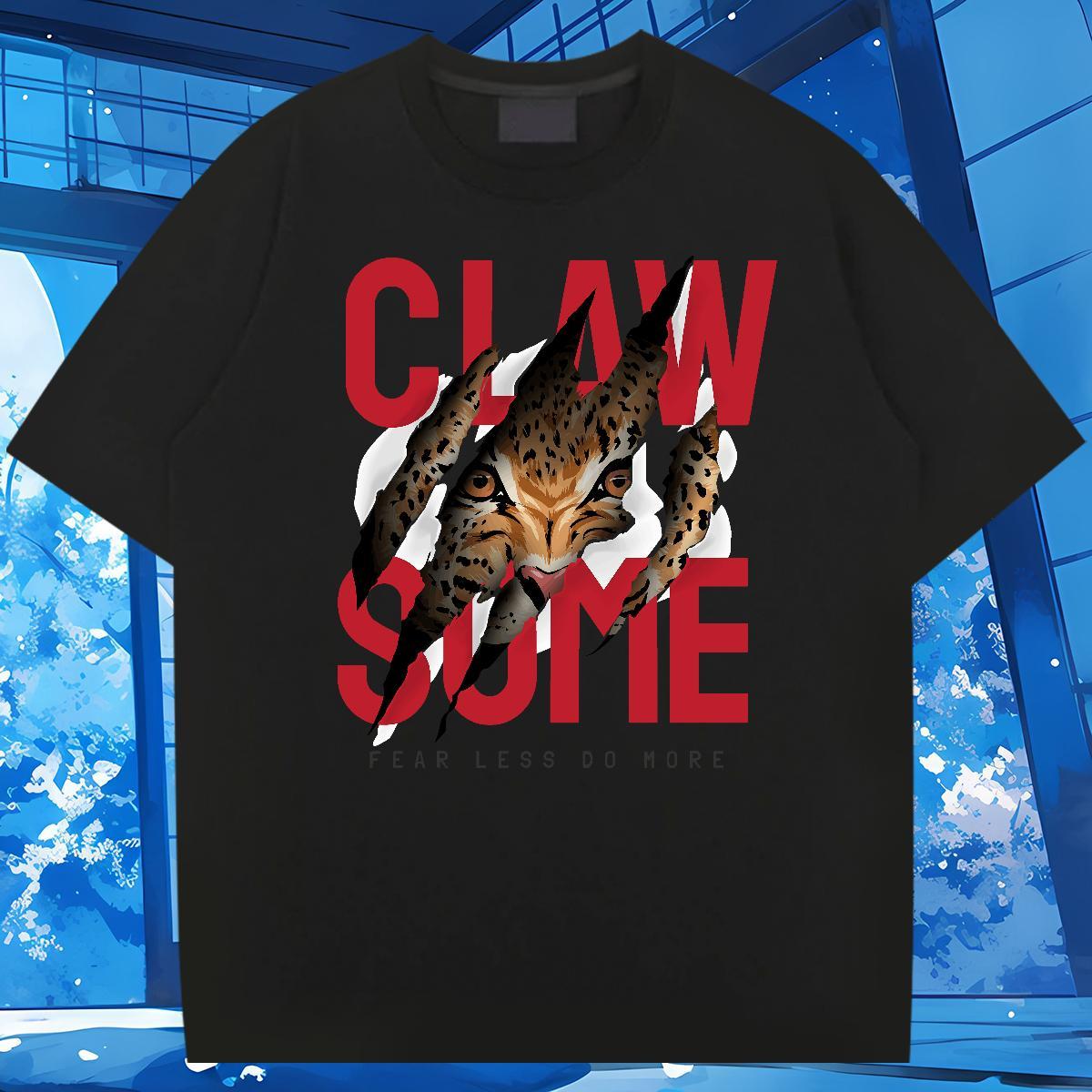 Fashion Design T shirt 230g 100% Cotton Sport Top Tees Short Sleeve Soft Loose Men Clothes T-Shirt DIY Anime