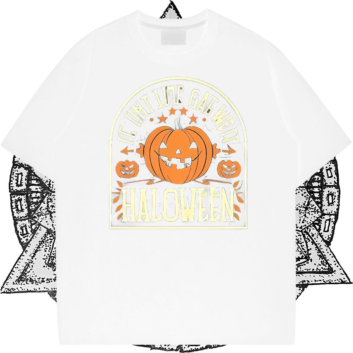 New Mens T Shirts 230g Cotton pumpkin Spring Summer Clothings Breathable Short Sleeve Brand Men Tees Oversized 4XL