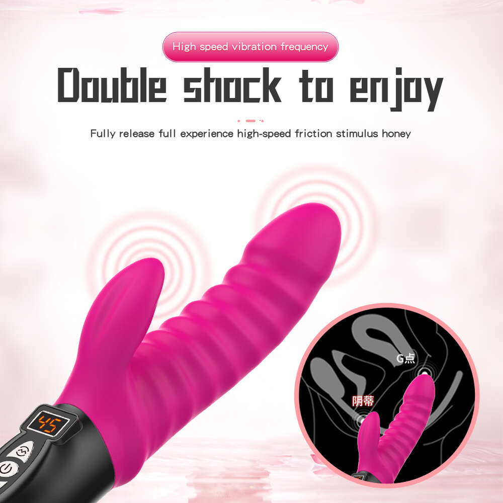 12 Mode Vibrate LCD Heating Chargeable Vibrating Female Masturbator Sex Toys Machine G Spot Vagina Dildo Vibrators For Women