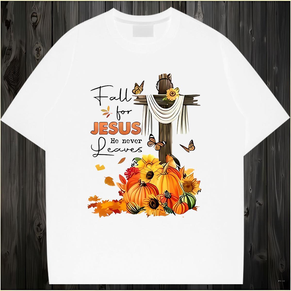 2024 Summer T-Shirts 100% Cotton 230g pumpkin Daily Wear Tees Shirts Breathable Crew Neck Comfortable Tshirts DIY