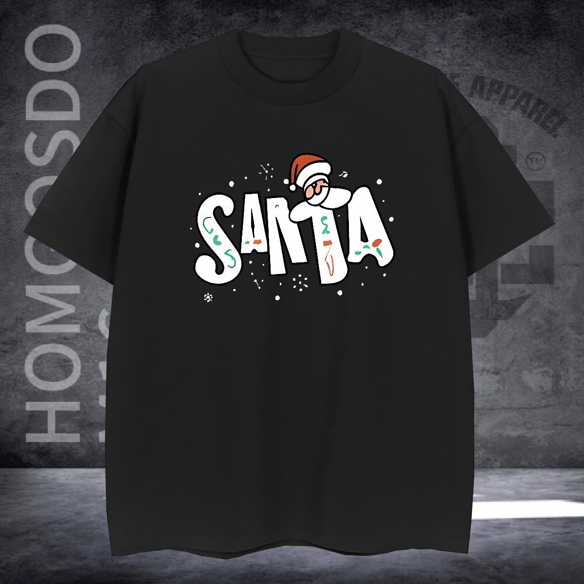 Custom T shirt 230g Cotton Christmas Casual Daily Wear Polos Breathable Crew Neck Comfortable Men Tshirts Plus Size Cartoon