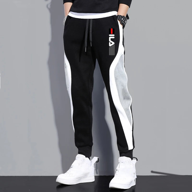 Autumn Mens Pants Loose Jogger Pocket Casual Sports Fashion Male Trousers Streetwear Clothes 240806