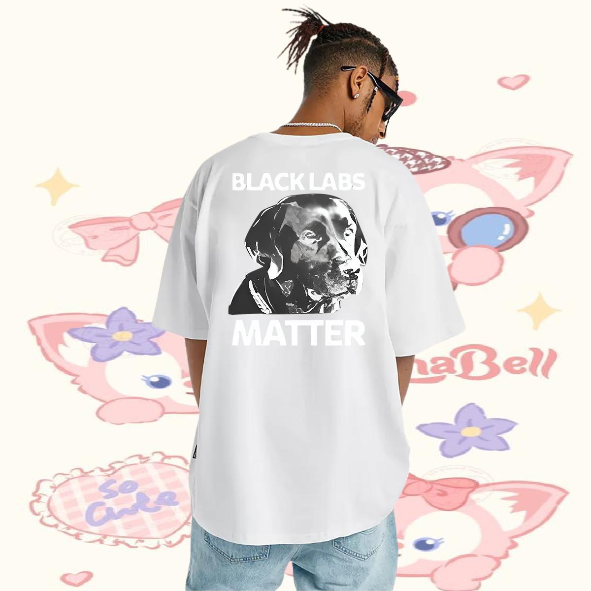 Designer T Shirts Men 230g Cotton dog Casual Beach Clothes Breathable Wholesale Men Tops Tees Custom Printed