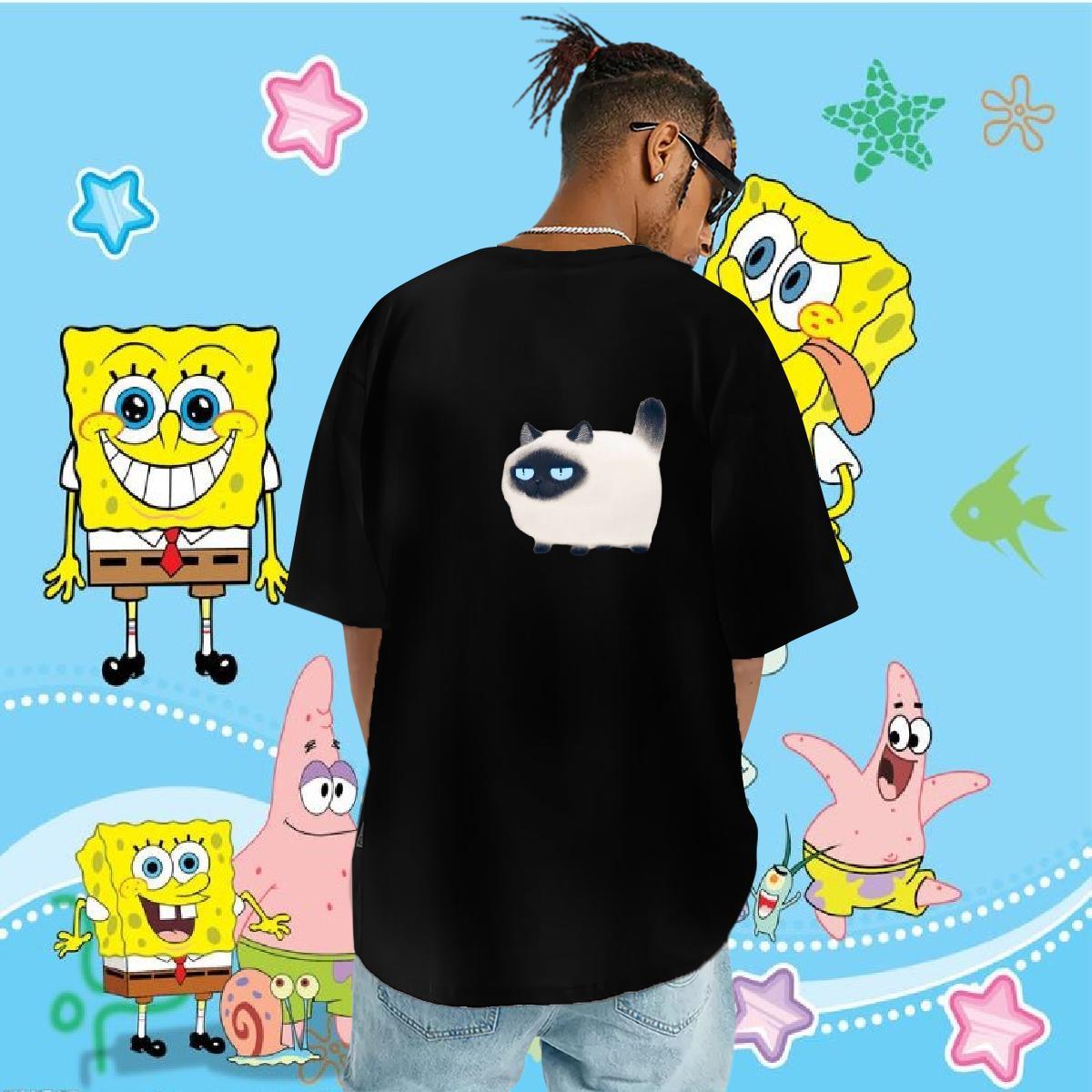 Custom T shirt 230g 100% Cotton cat Casual Beach Tops Round Neck Short Sleeve Cool Design Couples T Shirts Custom Printing