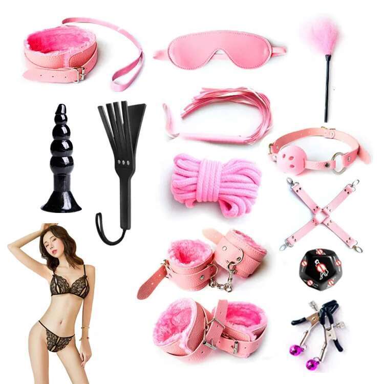 Factory price SM bondage restraint 15 Pcs Bed Bondage Kit BDSM Fetish toy