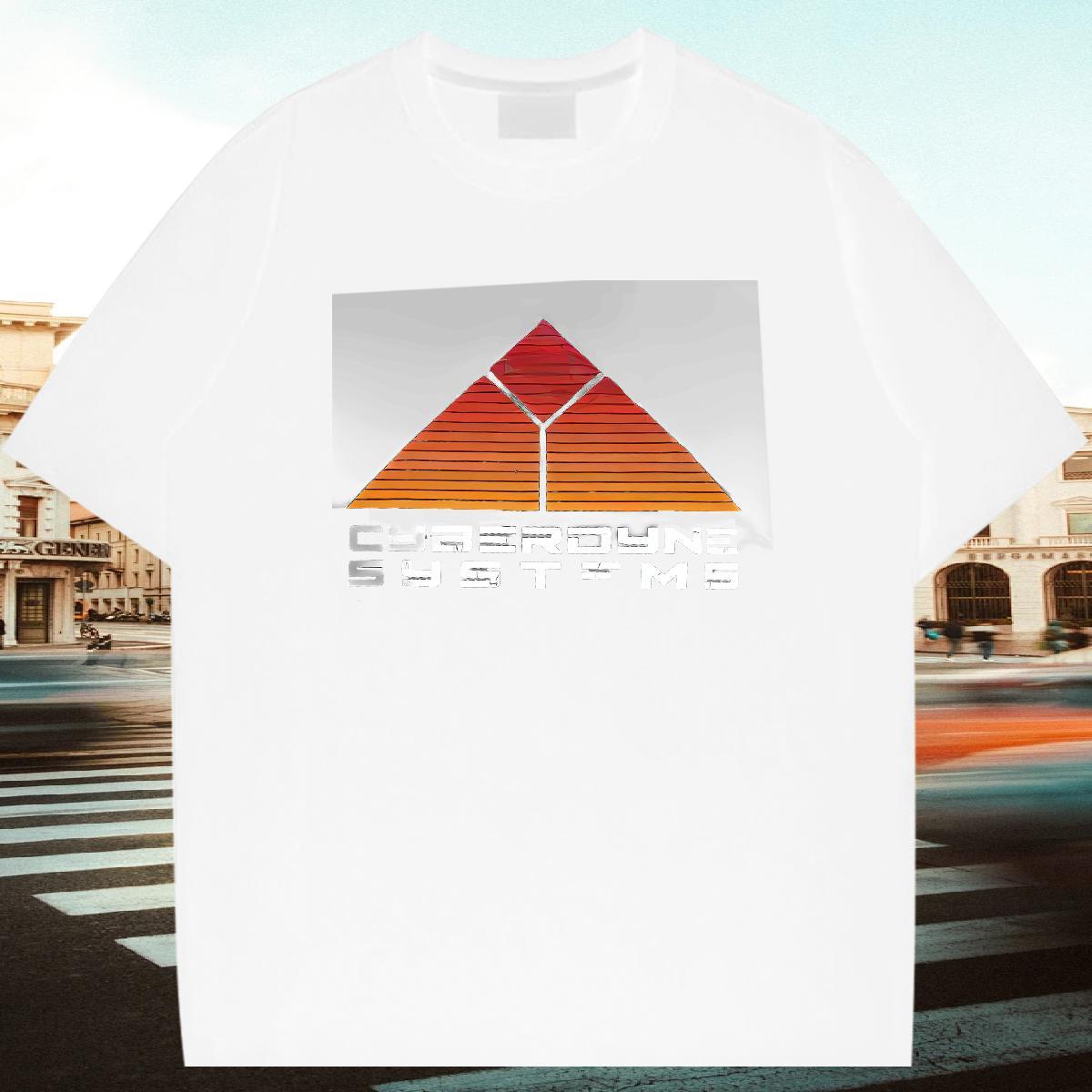 Brand Men Clothes T-Shirt 230g Pure Cotton Anime Printing Street letter DIY Anime Breathable Short Sleeve 2024 New T Shirts Men Tees