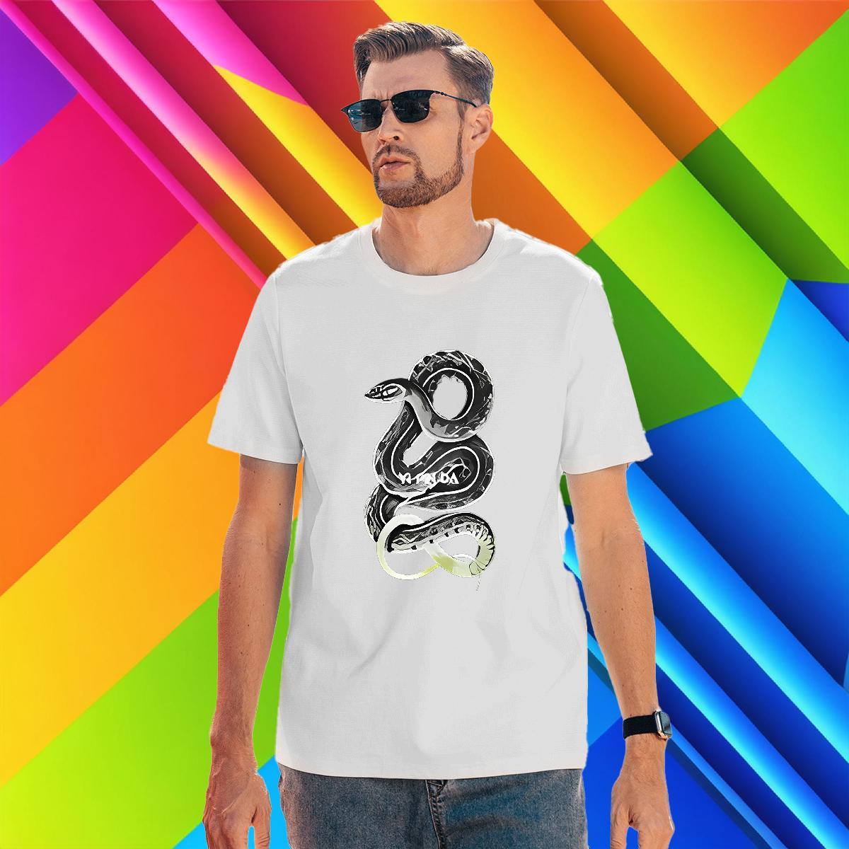 Wholesale Tshirt for Man Woman 230g 100% Cotton snake Mens T Shirts Casual Crew Neck Custom Printed Stylist Tshirts