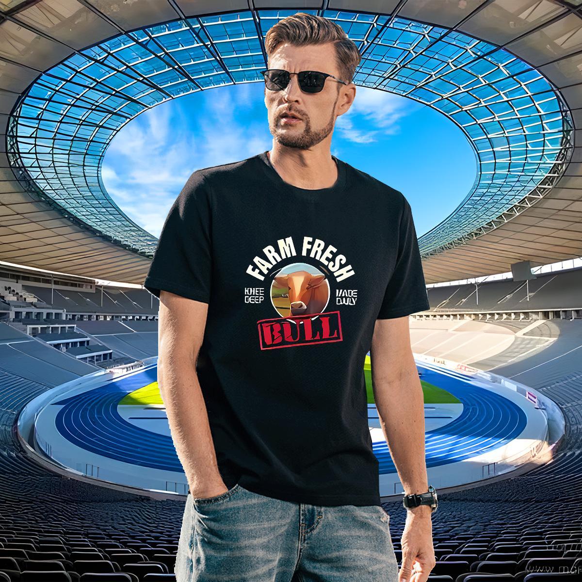 Wholesale Men Clothes T-Shirt 100% Cotton 230g cow T Shirts Men Summer Casual Breathable Short Sleeve Custom Big Size New Tshirts