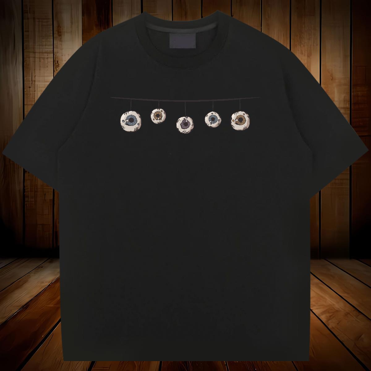 New Designer Man T Shirts 230g Cotton Bunting Casual Daily Wear Tees Shirts Crew Neck Breathable Brand Men Clothes T-Shirt Cartoon Printing L-4XL