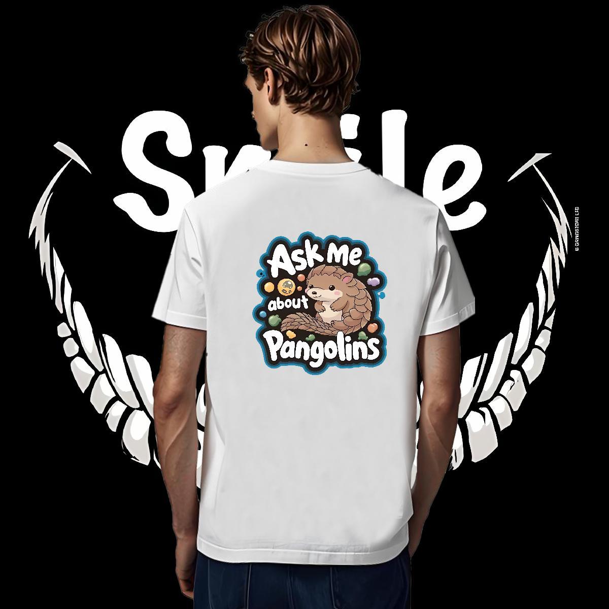 Free Shipping T shirt 230g Cotton squirrel Sports Casual Tshirts Crew Neck Breathable Wholesale Men Tops Tees Plus Size Cartoon