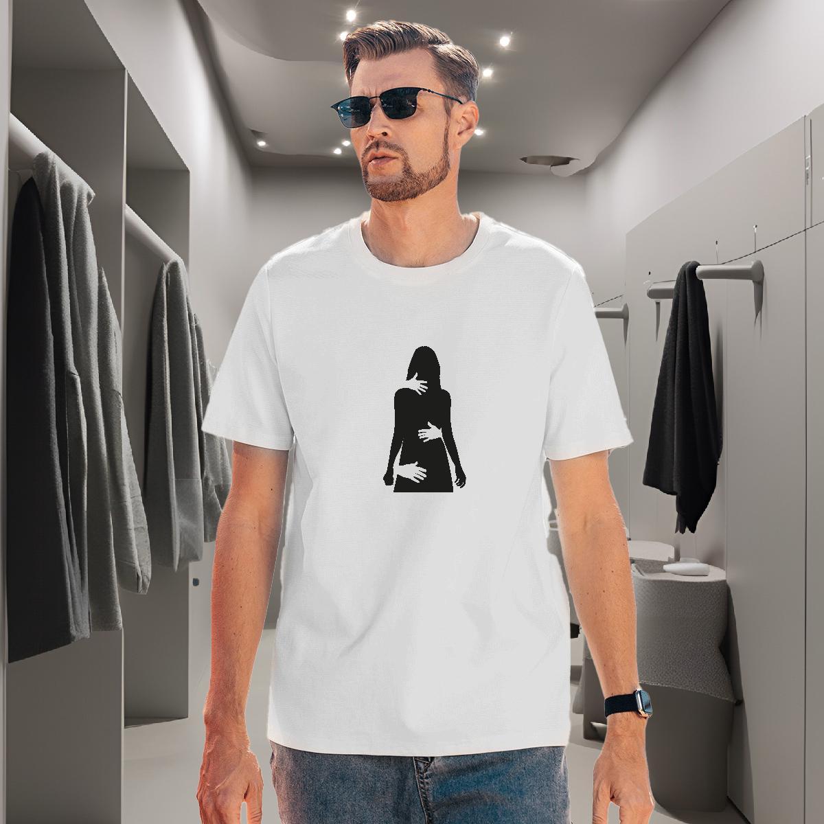 T Shirt For Man 230g 100% Cotton icon Summer Casual Crew Neck Skull Mens Tshirts Classic Loose Fit Clothes