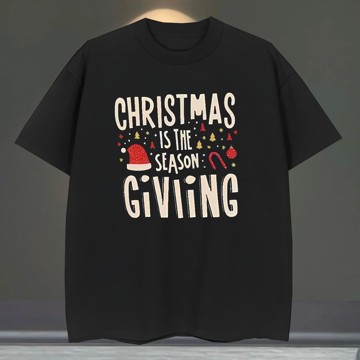New T-Shirts 230g 100% Cotton Christmas Sports Casual Tops Crew Neck Breathable Cool Mens Tshirts Custom Printed