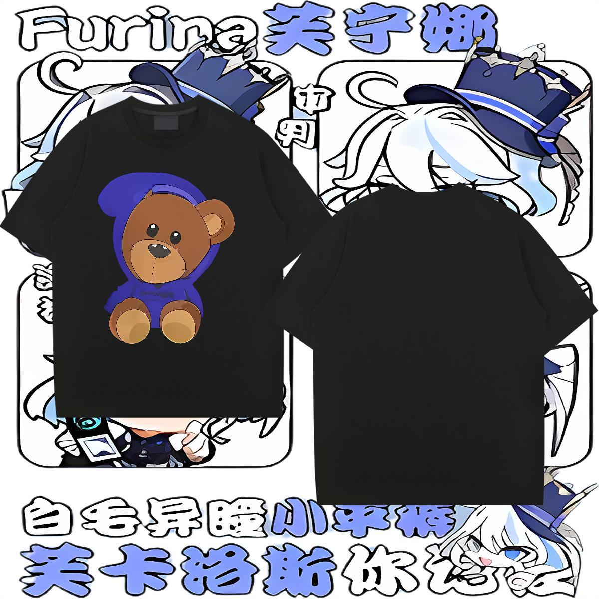 2024 DIY Man T Shirts 230g Cotton bear Beach Tops Shirt Short Sleeve O-Neck Wholesale Mens Tshirts Oversized 4XL
