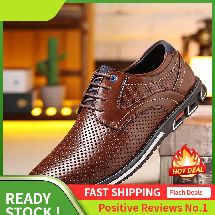 New Large Ddmysports Fashion Lightweight Casual Leather Lace Up Men S Single Shoes Free Of Mail Outdoor ingle hoes