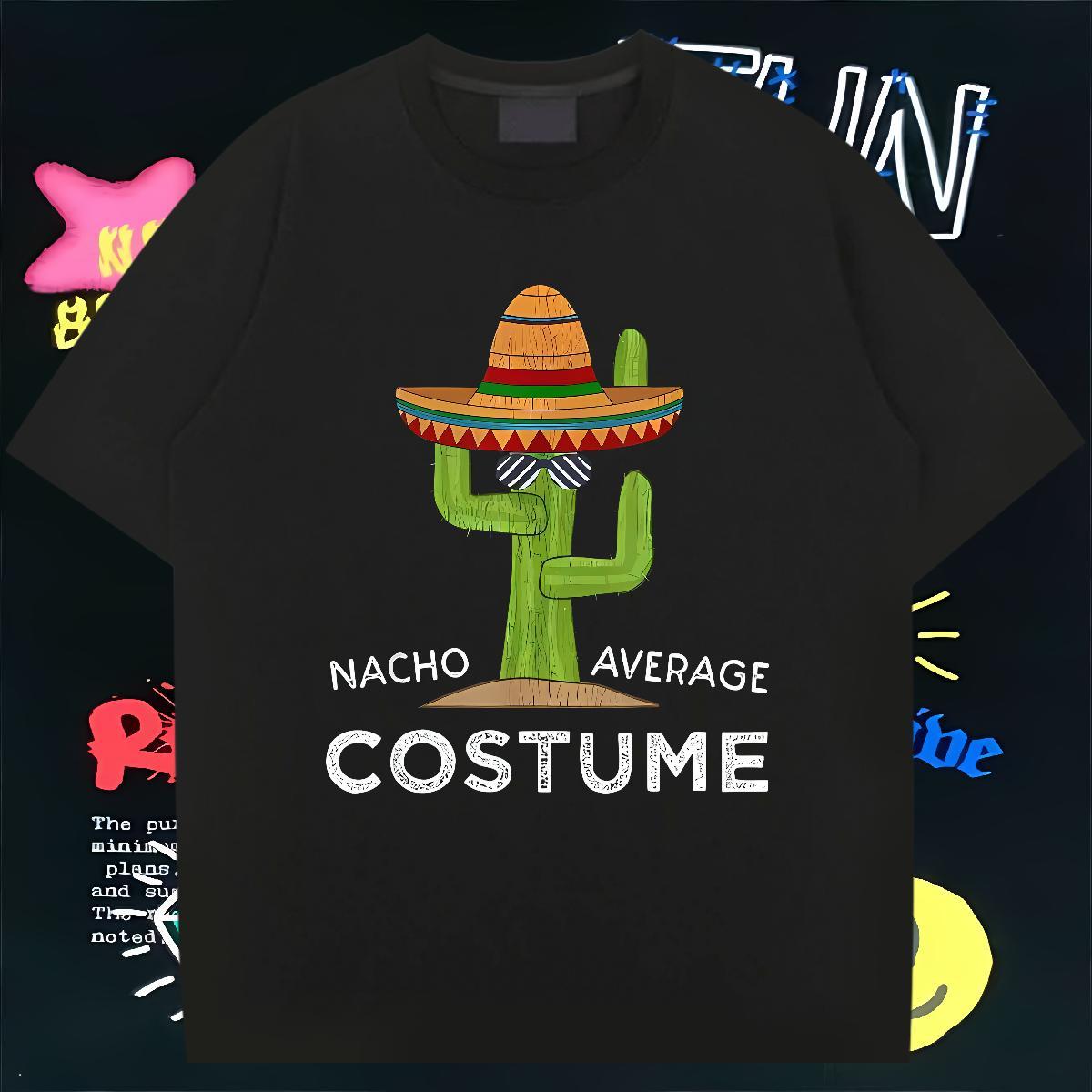 2024 New T-Shirts 230g Cotton cactus Hip Hop Street Polos Crew Neck High Quality Men Tshirts Anime