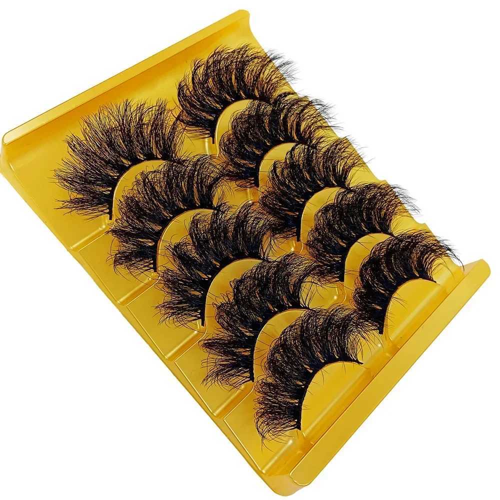 5 pairs of artificial mink dramatic eyelash curls thick eyelashes fluffy and long-lasting Wispy natural false eyelashes W240803