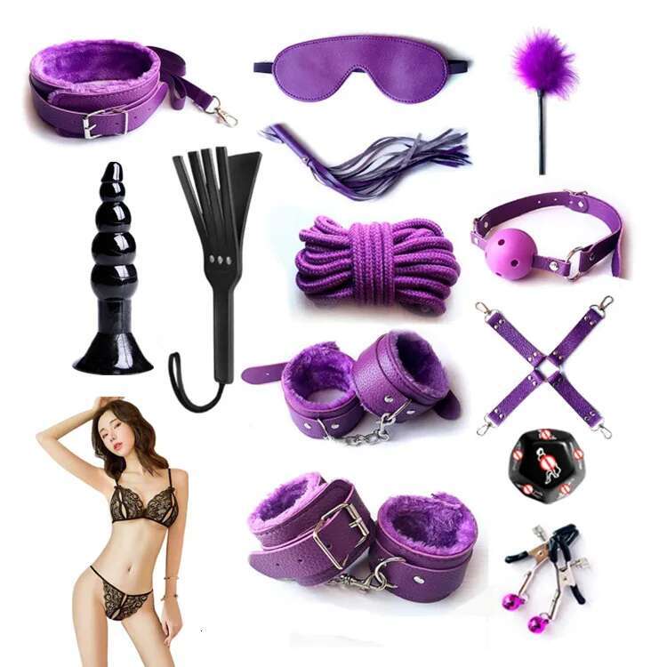 Factory price SM bondage restraint 15 Pcs Bed Bondage Kit BDSM Fetish toy