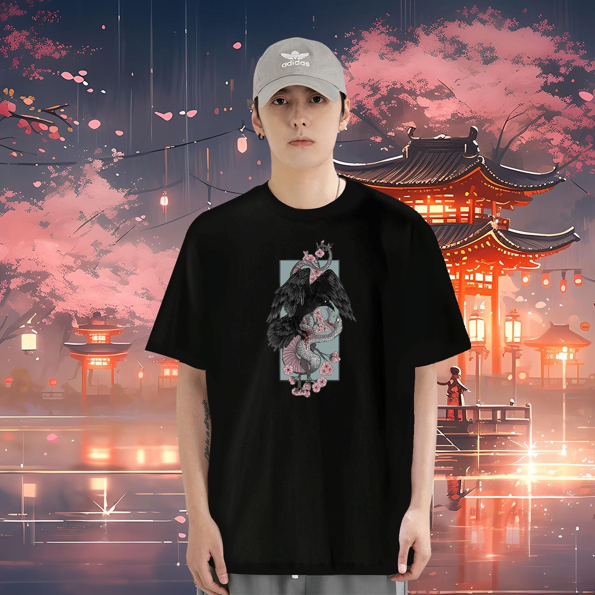 Men T Shirts 100% Cotton 230g cool Daily Outfit Breathable Crew Neck Oversized Men Tops Tees Custom Unisex Clothings