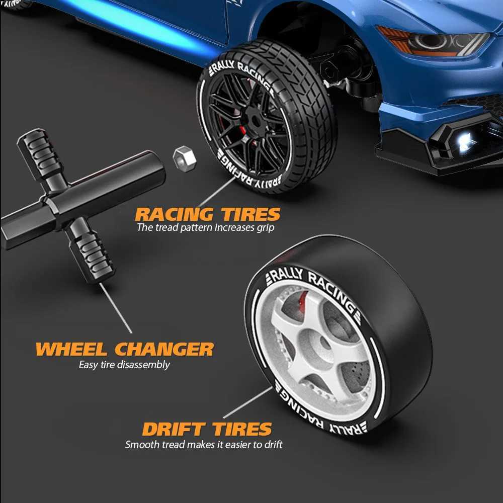 Drift RC Car 4WD 1 24 2.4G High Speed with Light Remote Control Car Toy GTR Model AE86 Vehicle RC Racing Toy Childrens Gift W250106