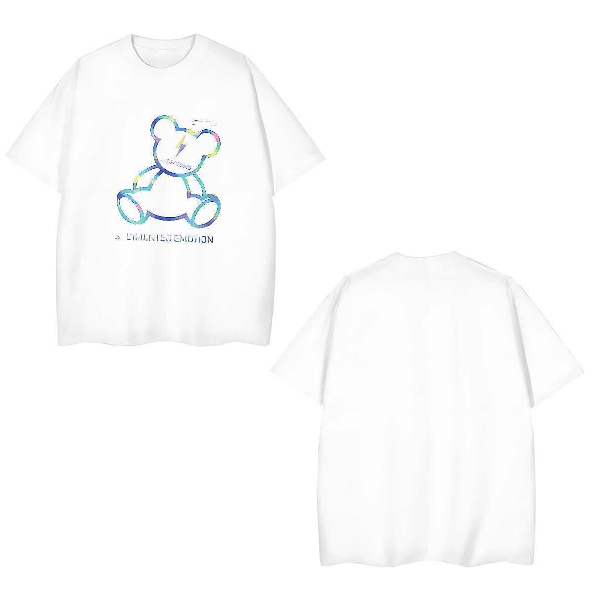 Free Shipping Men Tshirts 230g Cotton bear T-Shirts for Men Casual Daily Wear O-Neck Short Sleeve Custom Printing New Arrival Tops Shirt