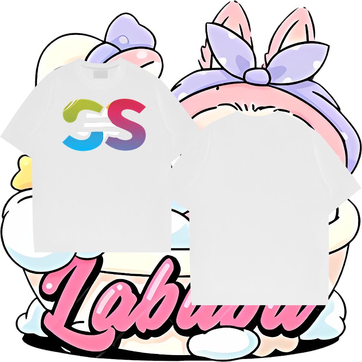 Brand Men Tops Tees 230g 100% Cotton Street letter Customized Round Neck Short Sleeve 2024 Designer Mens T Shirts Polos