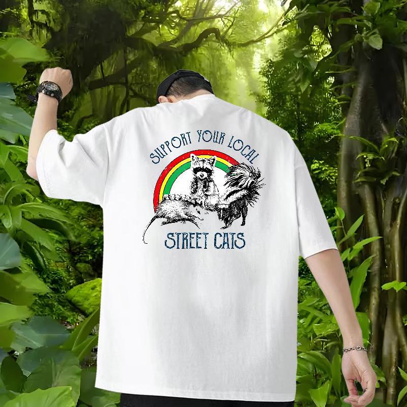 2024 New T-Shirts 230g 100% Cotton cute Daily Outfit Polos Breathable Short Sleeve Brand Mens Tshirts Custom Printed