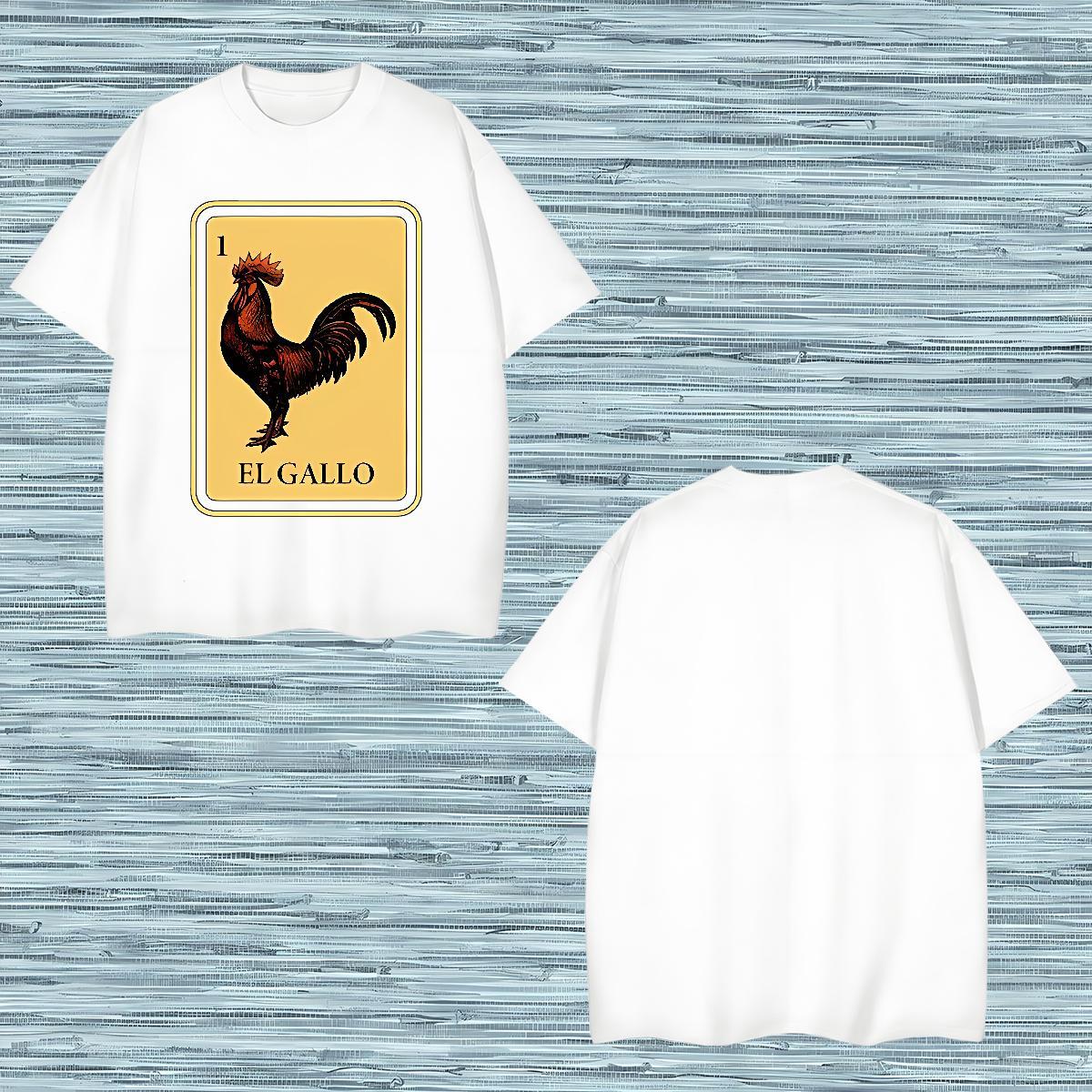 Classic T Shirt For Man 100% Cotton 230g chicken Beach Polos Crew Neck Free Shipping Tshirts Customized