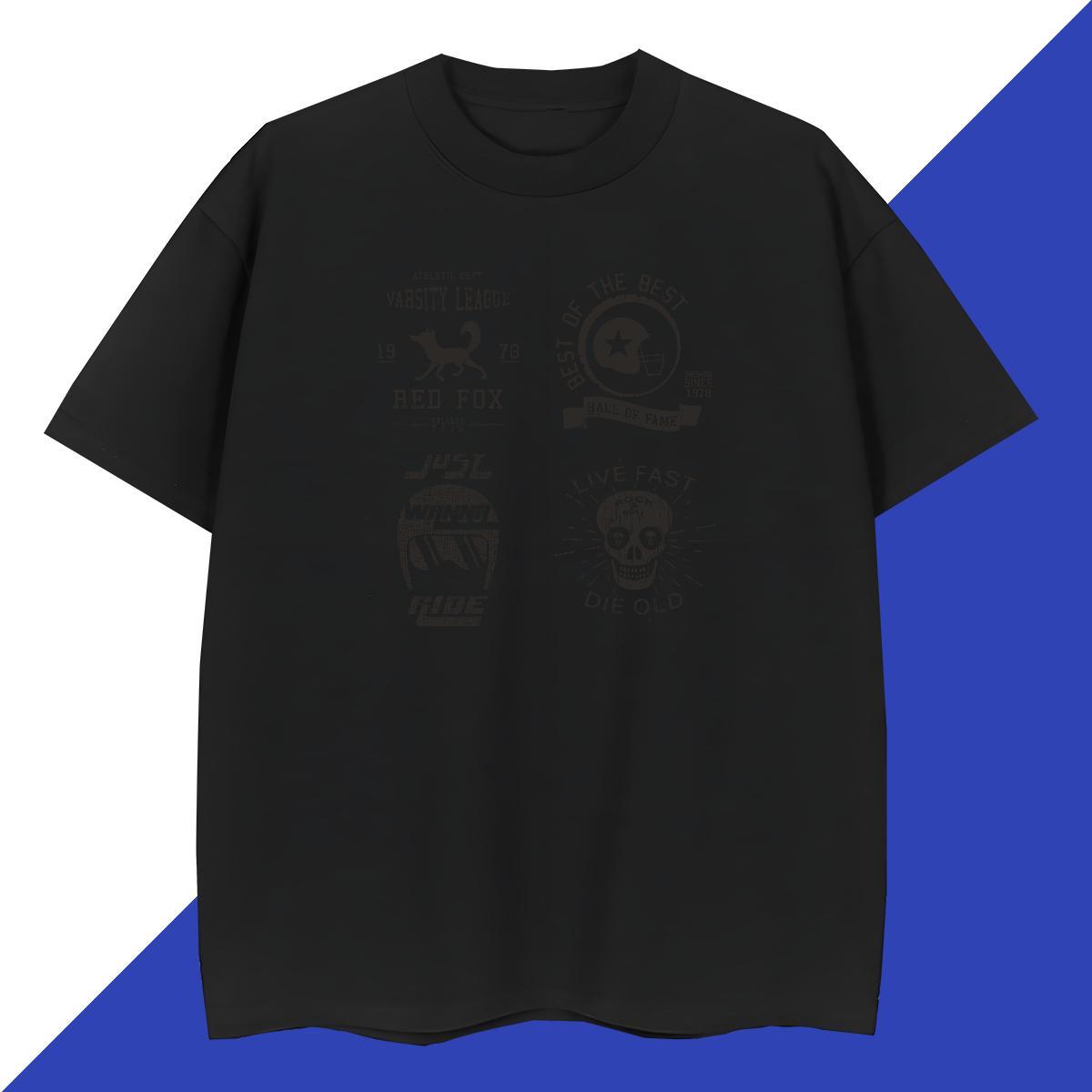 Classic Mens Tshirts 230g Cotton Outdoor letter Customized Print O Neck Short Sleeves DIY Customized Mens T Shirts Tops Tees