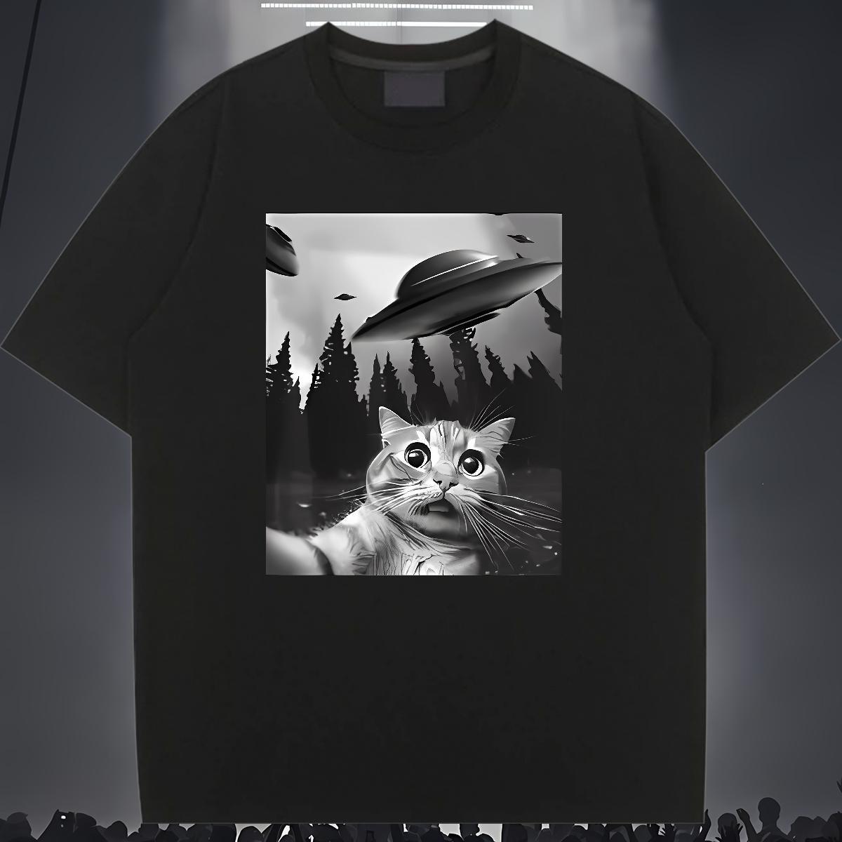 Brand Womens T Shirts Breathable Crew Neck Lady T shirt DIY Printed cat Daily Wear 100% Cotton 230g Fashion New Clothes