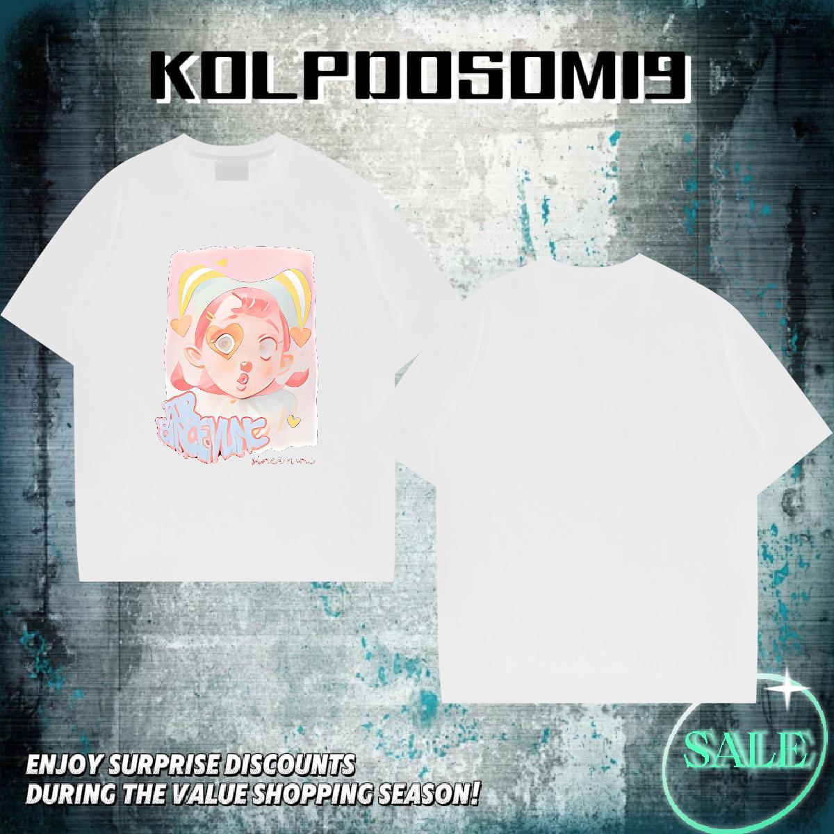 Brand Men Clothes T-Shirt 230g Cotton Outdoor letter Anime Print Breathable Crew Neck New Designer Mens T Shirts Tee Shirt