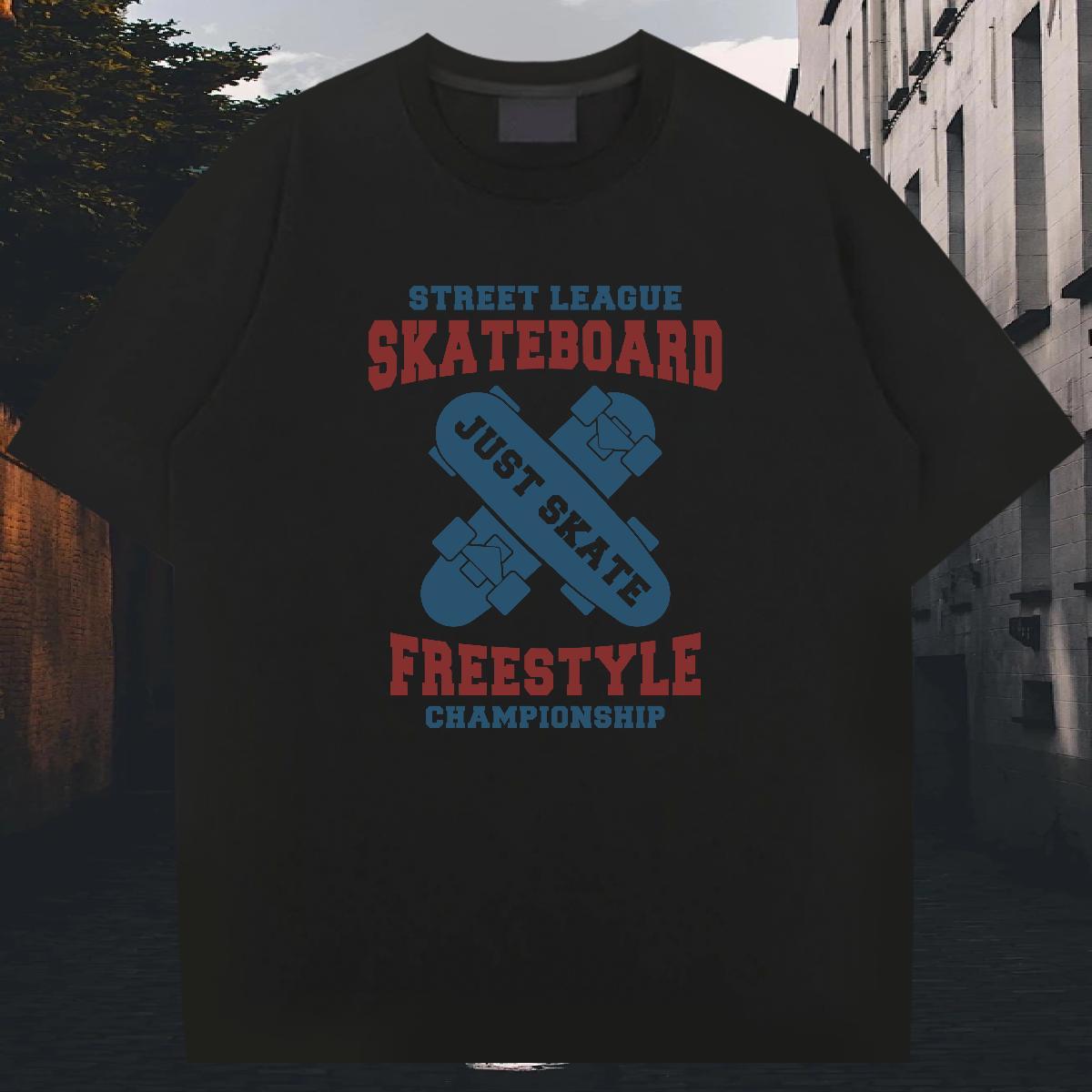 Cool Couples T Shirts 230g Pure Cotton Spring Summer letter Custom Printing Crew Neck Stylist T Shirt For Man Tee Shirt