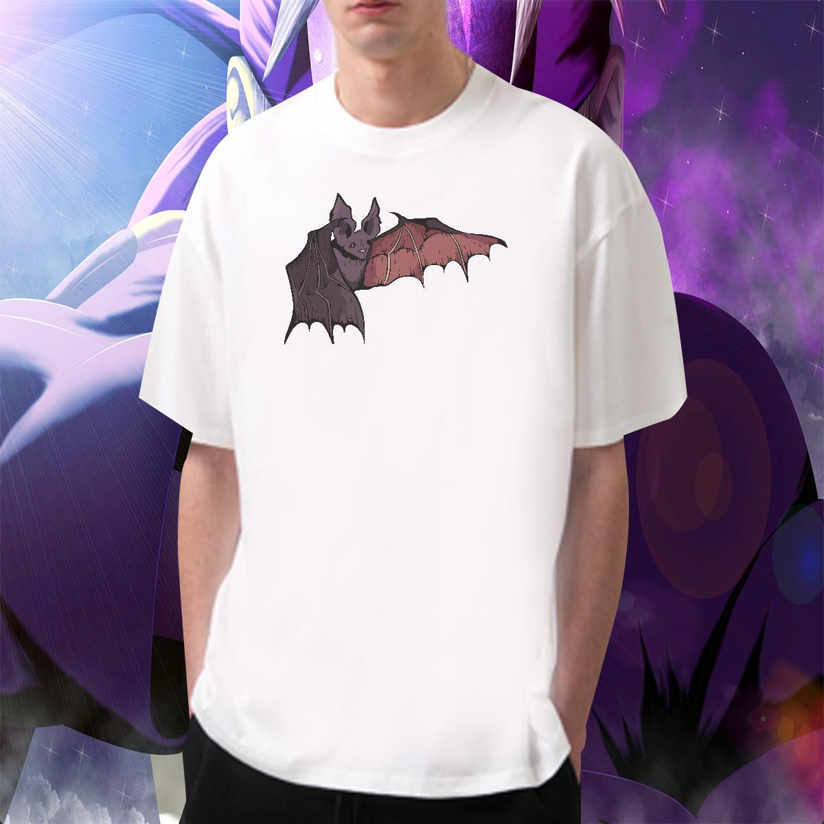 Unisex Tshirt for Man Woman 230g 100% Cotton High Street Hip Hop bat Cartoon Printing L-4XL Breathable Short Sleeve Designer Men T Shirts Clothings