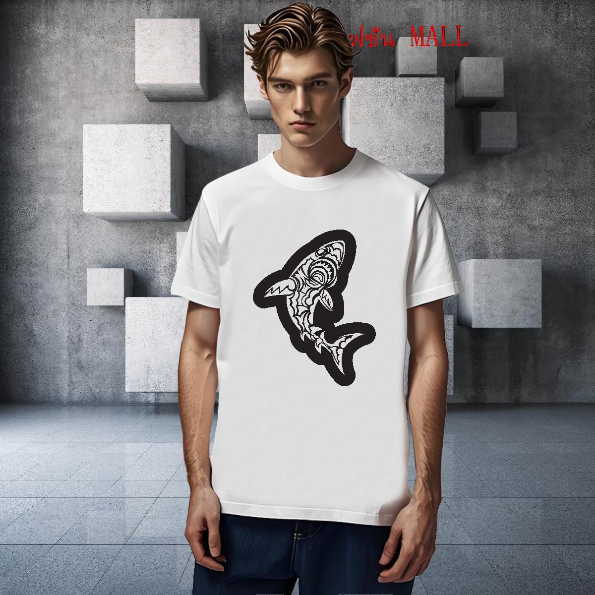 Fashion Designer Man T Shirts 230g Pure Cotton fish Summer Casual Clothes Breathable Short Sleeve High Quality Couples T Shirts DIY